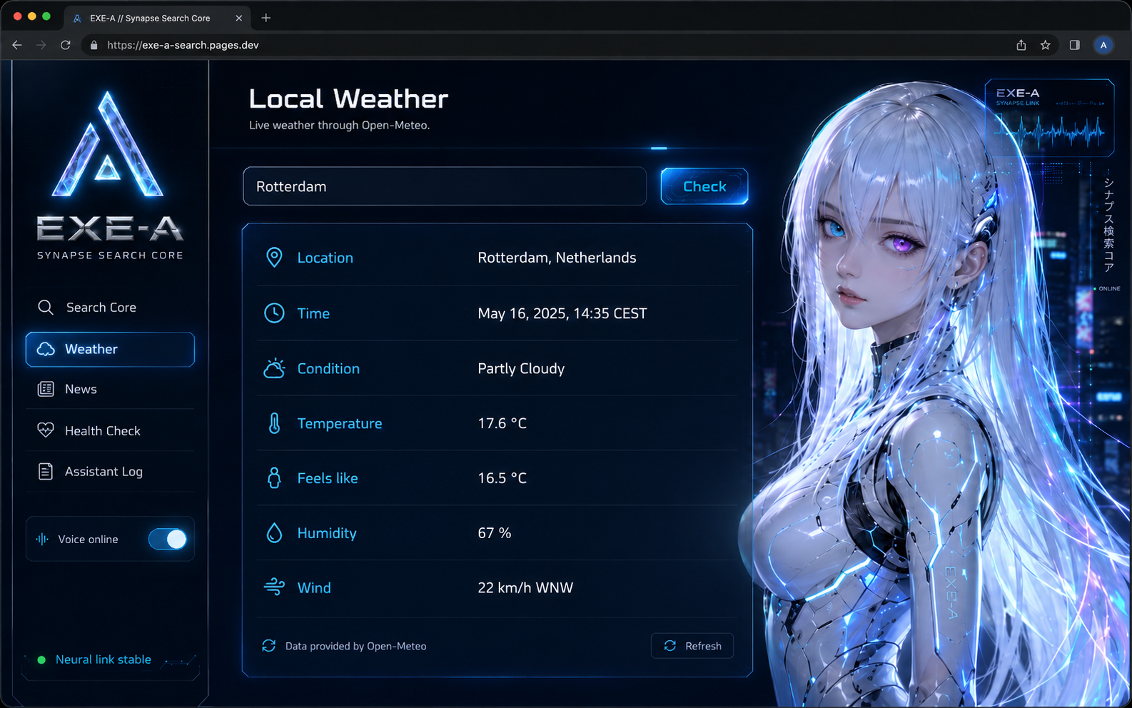 Weather preview